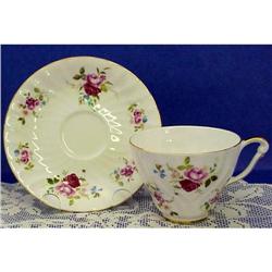 English China Cup & Saucer TINY ROSES #1340454