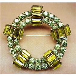 GORGEOUS ART DECO RHINESTONE BROOCH #1340458