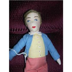 11.5" Cloth Man With Stitched Features #1340541