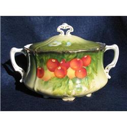 HAND PAINTED BAVARIAN BISCUIT JAR #1340670