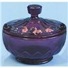 Paden City Purple Glass Powder Jar #1340692