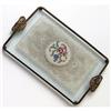 Image 1 : Petit Point, Brass, Lace and Glass Vanity Tray #1340937
