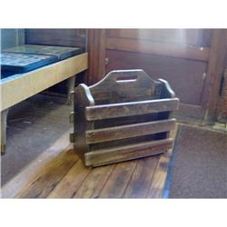 Handmade Shaker-Style Antique Walnut Carrying #1341126