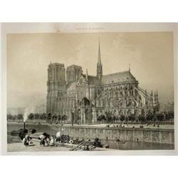  Lithograph Notre-Dame #1341152