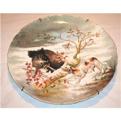 Limoges J. Pouyat plate painted by hands #1341174