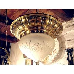 Ceiling Lamp in Bronze and Crystal #1341184