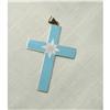 Image 1 : Sterling Enamel Cross Pendant Casar, Denmark #1341572