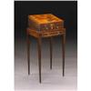 Image 1 : Regency Inlaid Mahogany Sewing Box on Stand #1362686