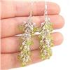 Image 1 : STERLING SILVER Estate PERIDOT Earrings RARE #1362904