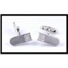 Image 1 : 18K White Gold Sand Blast Diamond Cufflinks #1362969