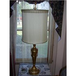 Antique Gold Metal Lamp 40" #1363507