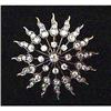 Image 1 : Antique Diamond Sunburst Pin #1363572