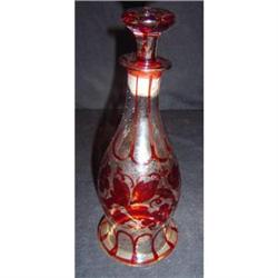 Georgian Hand-Blown Bottle With Stopper #1363611