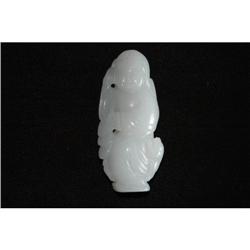 Carved  White Jade  Boy #1369240