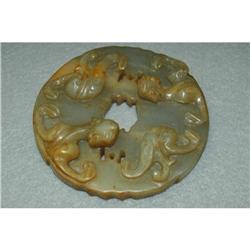 Carved  Brown Jade  Penpant #1369242