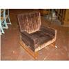 Image 1 : Vintage Child's Upholstered Rocker #1369315