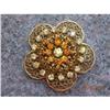 Image 1 : Miriam Haskell Signed Brooch--Flower #1369316