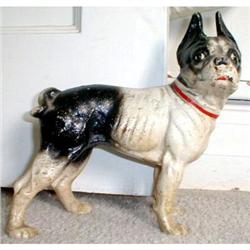 BOSTON Terrier DOORstop HUBLEY lron ANTIQUE #1369436