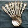 Wallace VIOLET Sterling 8 Cream SOUP Spoons  #1369448