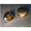Rare Estate 14K YG Gold Citrine Heart Earrings #1369602