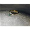 Estate 18K YG Yellow Gold Emerald Diamond Ring #1369609