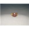 Image 1 : Estate 14K Gold Amethyst Diamond Filigree Ring #1369690