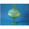 Image 1 : GREEN FROSTED GLASS CANDY DISH #1369716