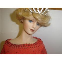  DIANA  HAND PAINTED PORCELAN DOLL #1369719