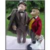 Image 1 : Dolls Dr. Watson and Sherlock Holmes Cloth  #1369898