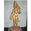 Image 1 : BRONZE GILDED STATUE OF EASTERN INDIAN GODDESS #1389915
