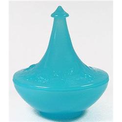 Houzex SPEAR  Aqua Blue Onxglas Powder Jar #1389957