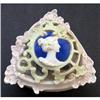 Image 1 : Schafer & Vater Lustreware Cameo Powder Jar #1389982