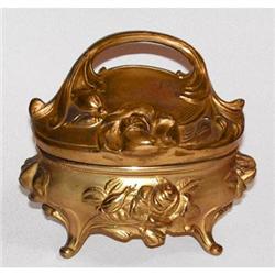 Ormolu Art Nouveau FlowersJewelry Box #1389997