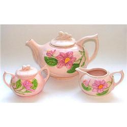  Hull Magnolia 3 Pc Teapot Set #1390005