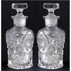 Pair of New England Crystal Glass Perfume #1390018