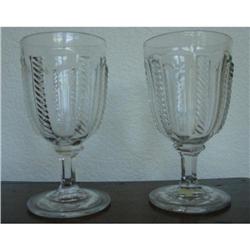 Cable Flint Goblets, Boston and Sandwich, 1859 #1390030