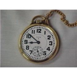 Elgin Watch with Chain and Grand Master Masonic#1390053