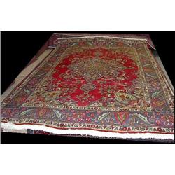 10' x 7' S/A Persian Tabriz rug #1390073