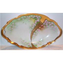 Hand Painted Pickard Limoges Handled Tray #1390134