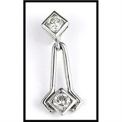 18K WHITE GOLD PENDANT WITH BRILLIANT DIAMONDS #1390143