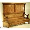Image 1 : 220 19th Century English Hand Carved Pine Bench#1390161