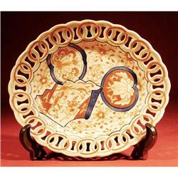 211 19th Century Retriculated Imari Plate #1390178