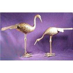 Crane Statues Large Brass for Garden or Inside #1390449