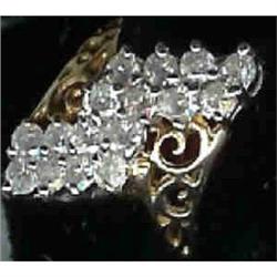 Diamond and 14k gold ring. 1ct T.W. #1390552