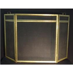  fireplace brass screen #1390565