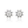 Image 1 : Natural 0.20 CTW Diamond Earrings 14K White Gold - REF-36T2X