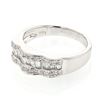 Image 1 : Natural 0.57 CTW Baguette & Diamond Ring 18K White Gold - REF-111T6X