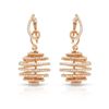Image 1 : Natural 1.58 CTW Diamond Earrings 14K Rose Gold - REF-123K3R