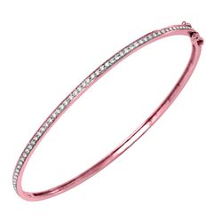 Natural 0.44 CTW Diamond Bracelet 14K Rose Gold - REF-72F2M