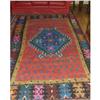 Image 1 : Estate Art Deco Kelim Turkish Spun Wool Rug #1330485